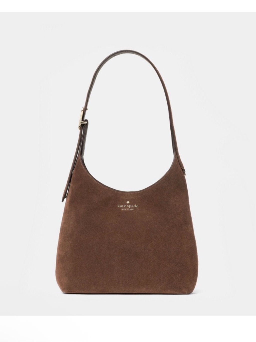 Kate Spade 454 Suede Small Shoulder Bag Hot Fudge Brown